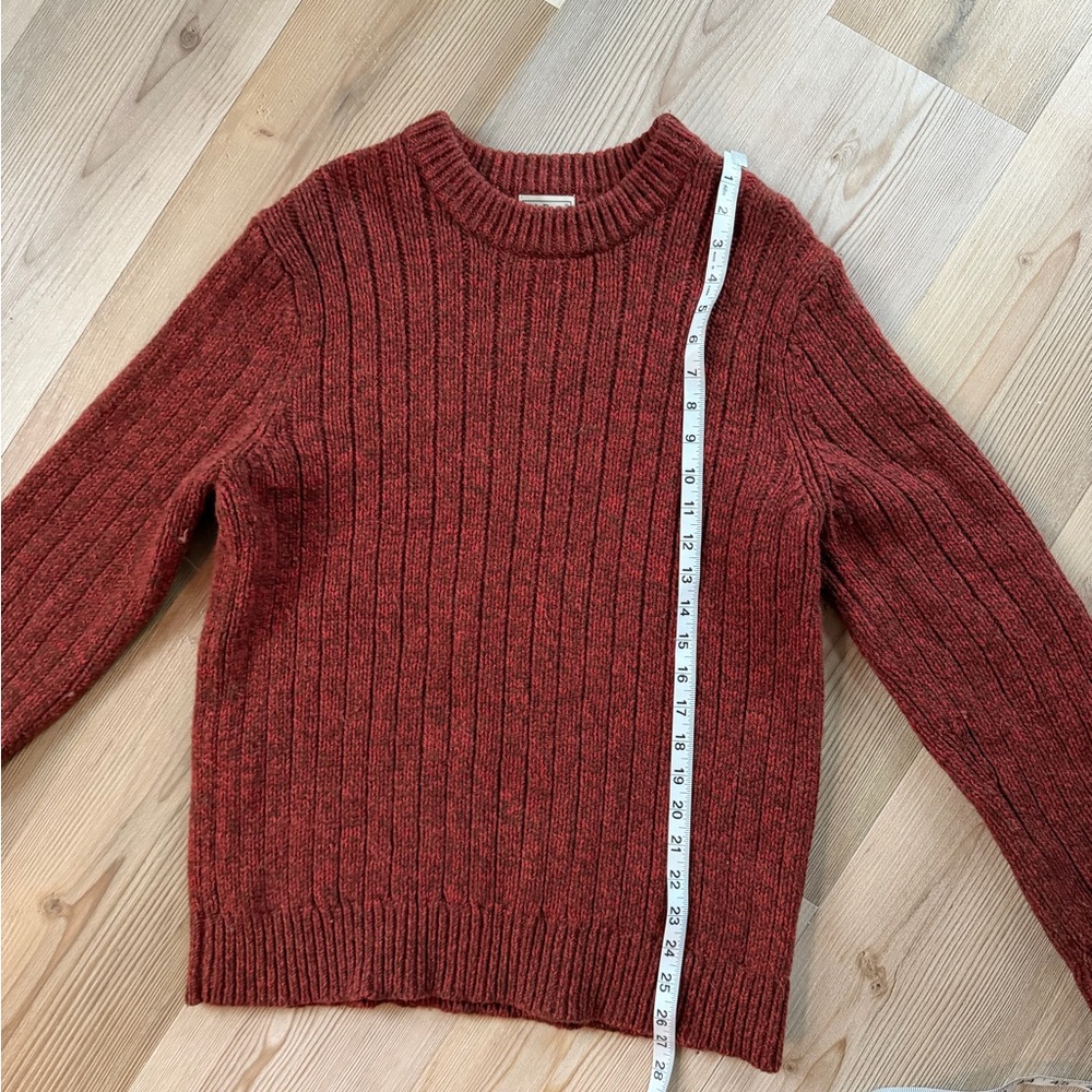 L.L. Bean Maroon Ribbed Sweater - Picture 5 of 6